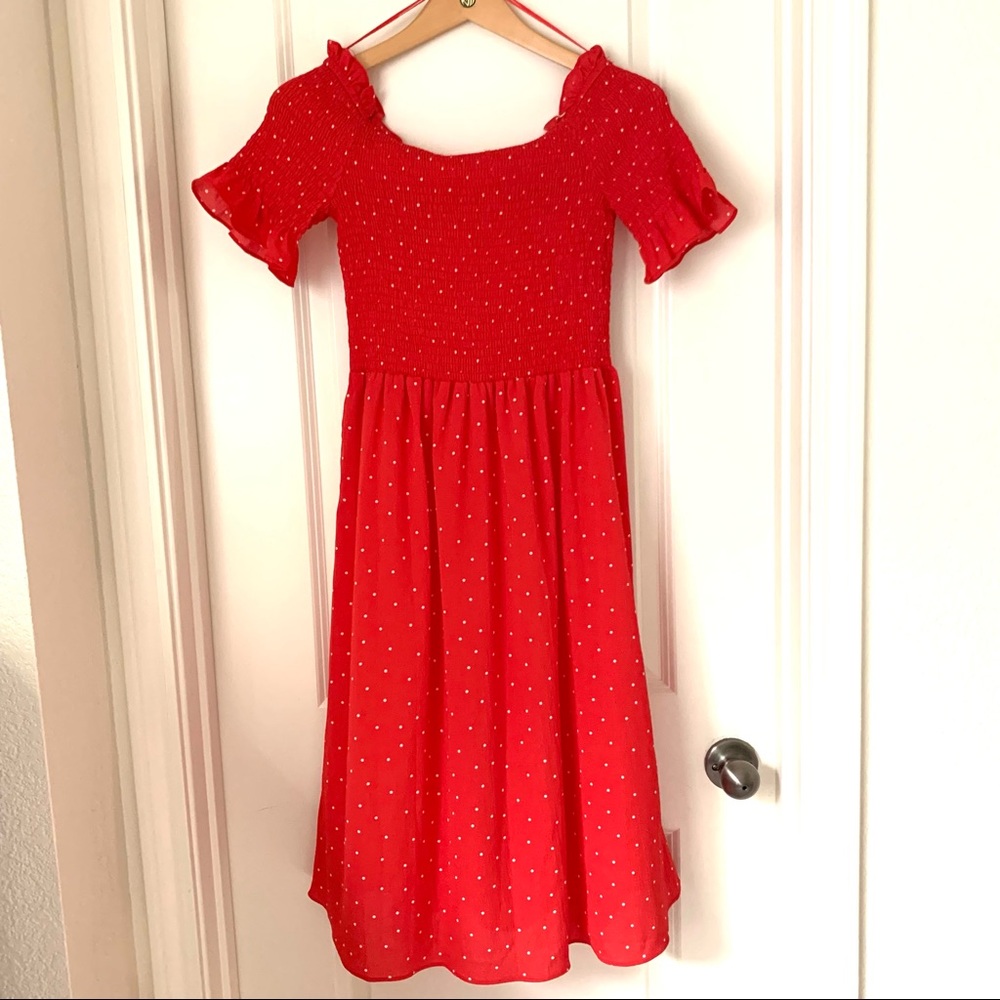 Red Polka Dot Maternity Dress